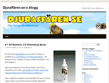 Tablet Screenshot of blogg.djuraffaren.se